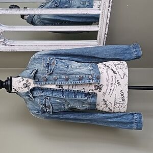 Cropped Denim Hudson Bay Jacket.